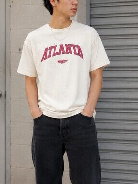 Urban Outfitters Standard Cloth Atlanta Graphic Tee M Boxy Relaxed Heavyweight
